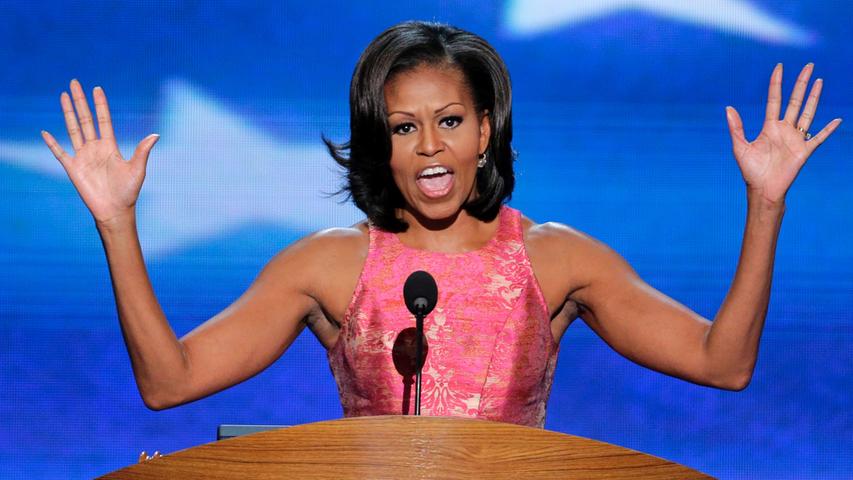 Michelle Obama setzt nicht nur auf Gestik, sondern auch auf den richtigen Designer.