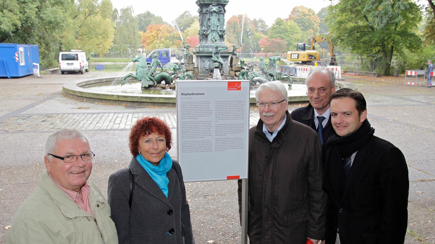 Neptunbrunnen bleibt im Nürnberger Stadtpark