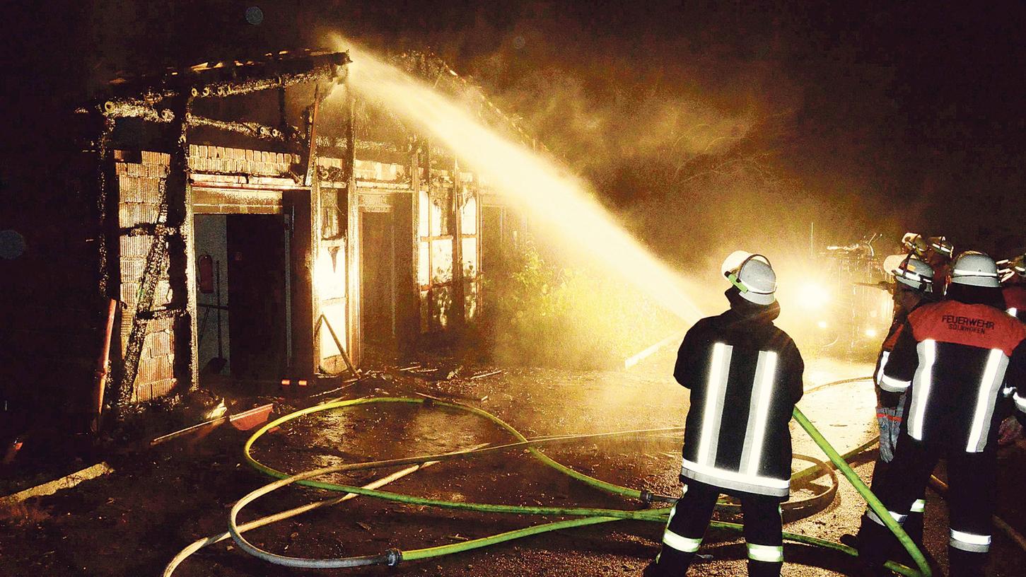 Brand in Solnhofener Kläranlage Brand in Solnhofener Kläranlage