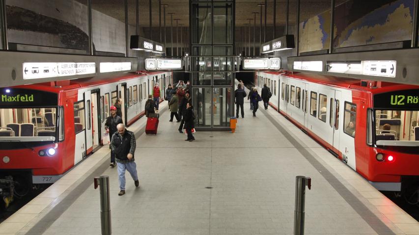 Die VAG investiert 2014 kräftig in den Ausbau und Erhalt des Nürnberger Verkehrsnetzes. Fünf Millionen fließen in die Straßenbahn-Schienen, 7,4 Millionen kostet der Unterhalt des U-Bahnnetzes.