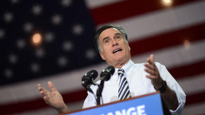 Romney versucht unter dem Wahlslogan "Real Change" in das Weiße Haus einzuziehen - ein klarer Seitenhieb auf Obamas "Change"-Motto aus dem Jahr 2008.