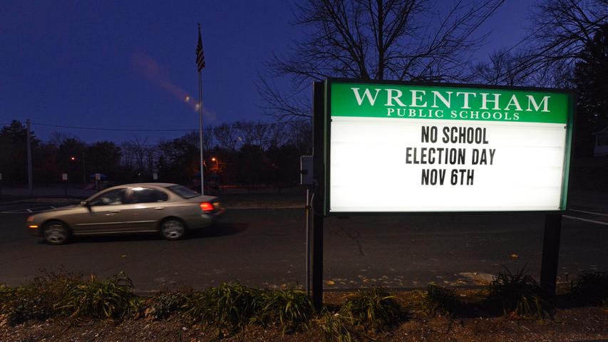 In Massachusetts fällt am Wahltag der Unterricht aus.