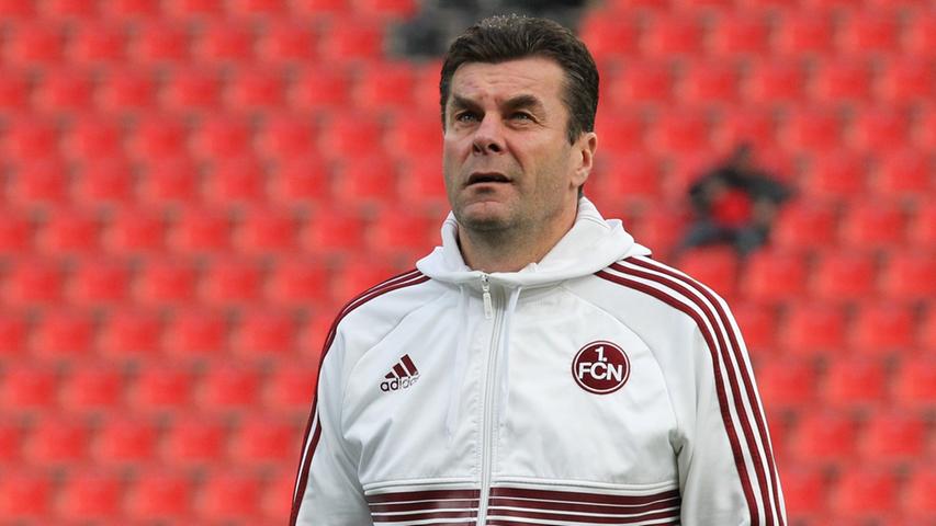 Club-Coach Dieter Hecking fiebert seinem 100. Spiel als Nürnberger Cheftrainer entgegen.