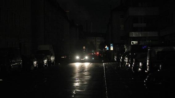 Auf einmal alles dunkel: Stromausfall in mehreren Straßen Nürnbergs