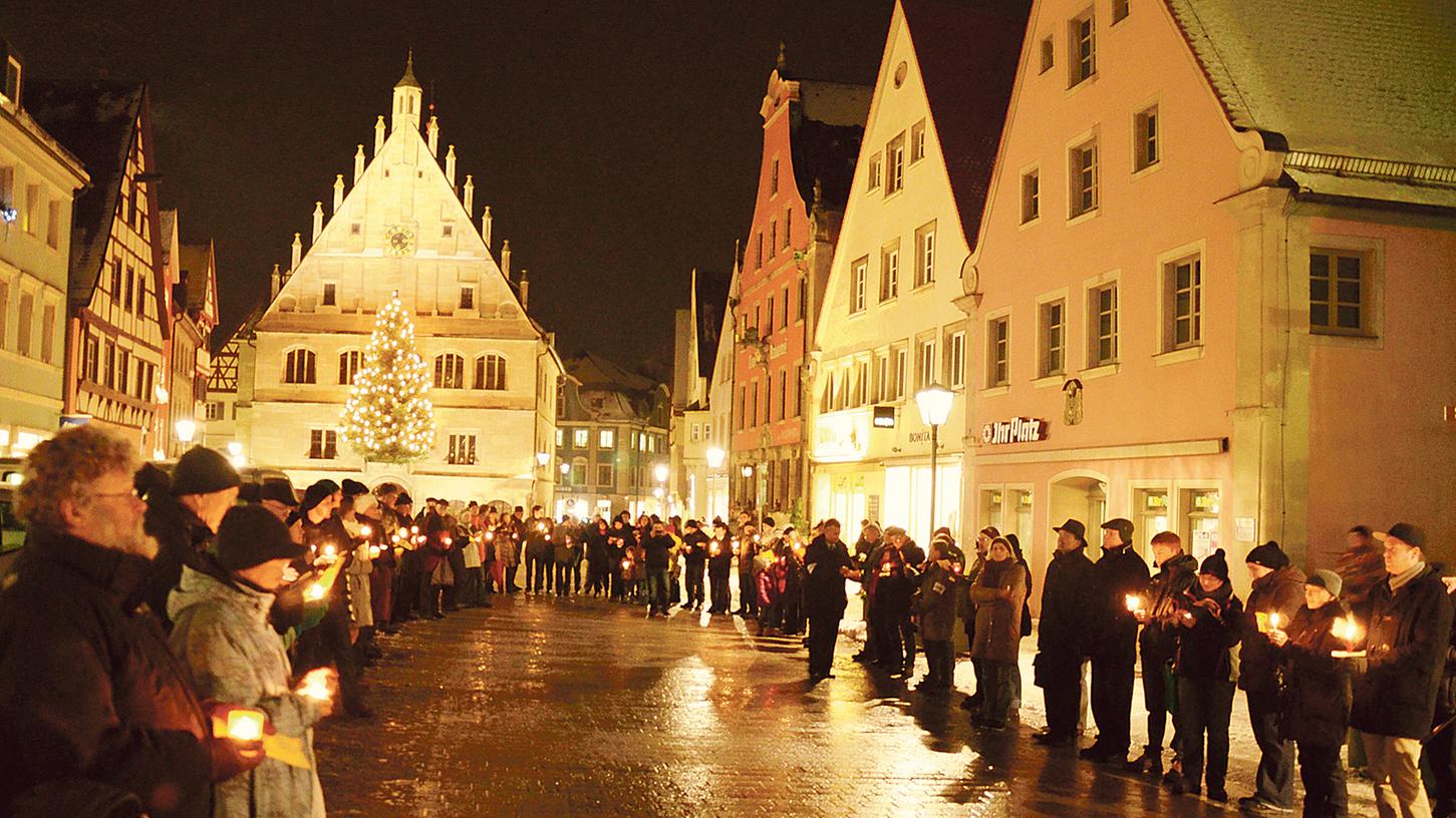 Lichterkette in Weißenburg