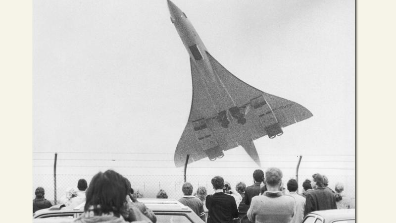 1986 pilgerten 22.000 Schaulustige an den Airport, war doch mit einer Concorde ein alles andere als alltäglicher Fluggast zu bewundern.
