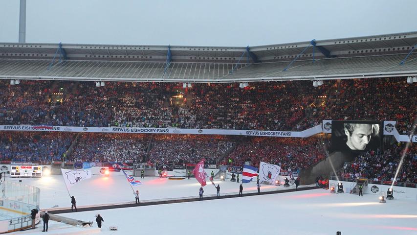 Insgesamt 50.000 Eishockey-Fans füllen das Frankenstadion.