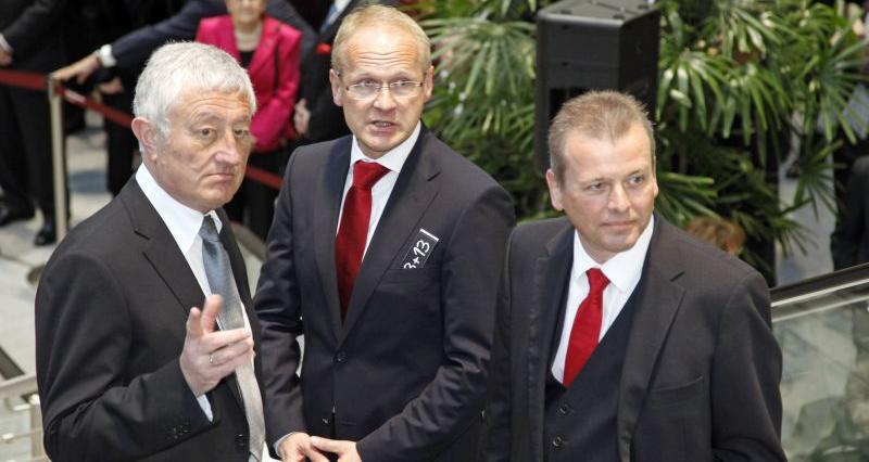 Bürgermeister Horst Förther, Clemens Gsell und OB Ulrich Maly lenken auch 2013 die Geschicke der Stadt.