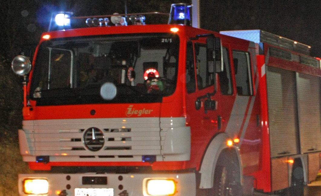 Garagenbrand in Deining