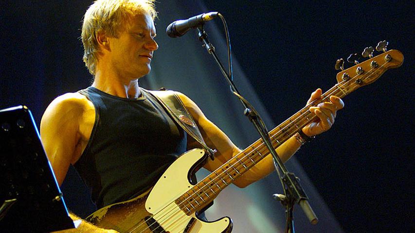 Platz 8: Sting. Stings melodische Rock-Titel hören echte RIP-Fans, wenn sie sentimental werden: Der britische Kultmusiker und ehemalige Frontmann der Band The Police schaute 1996 und 2000 auf der Rock im Park-Bühne vorbei.