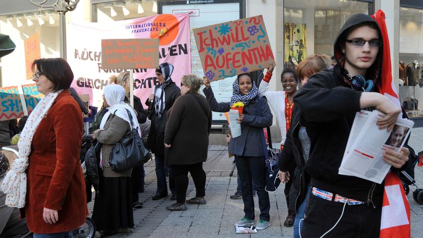 Aktionen zum Weltfrauentag in Nürnberg