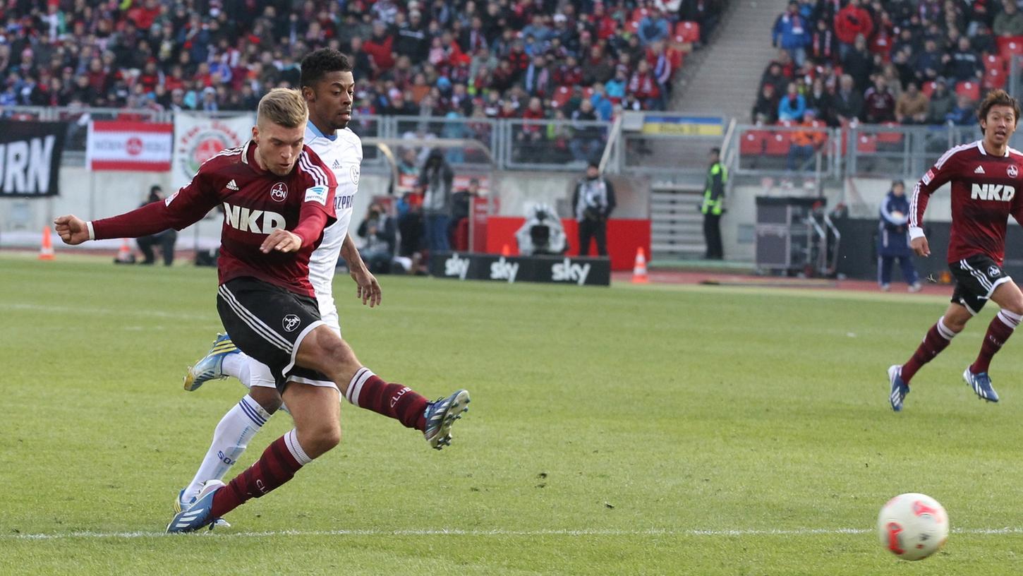 Gut gekontert: Alexander Esswein schießt in der 68. Minute zum 2:0 für den FCN ein.