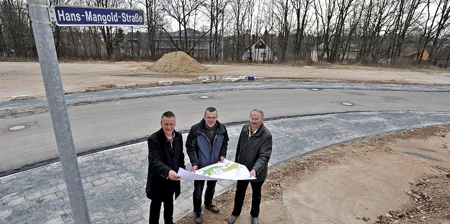 Eine neue Straße für den Golfpark