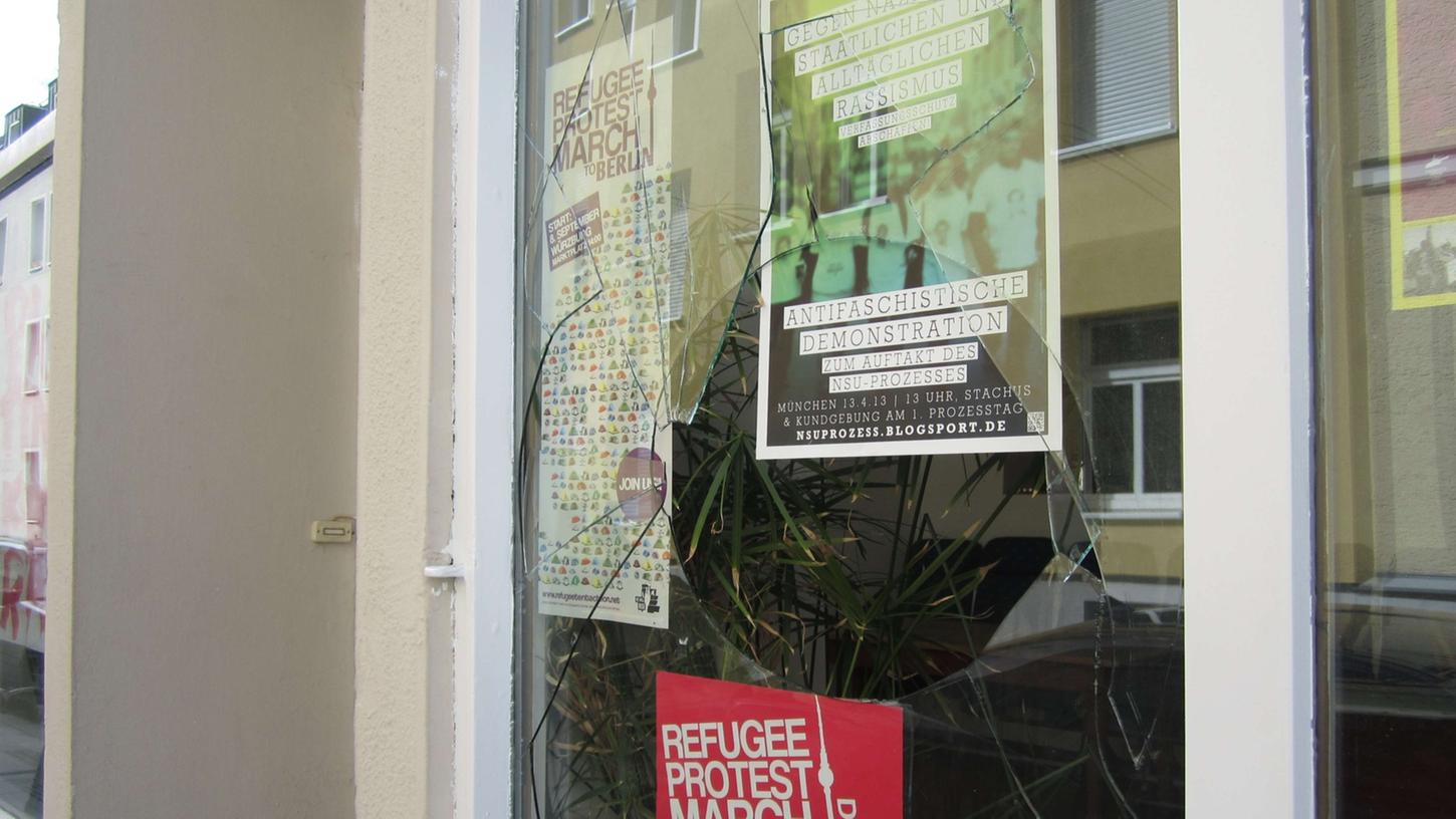 Gebäude des Bayerischen Flüchtlingsrats beschädigt 