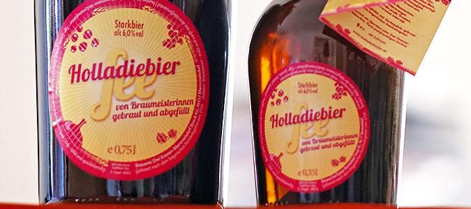 Das neue Bier "HolladieBierfee" wurde am Samstag präsentiert.