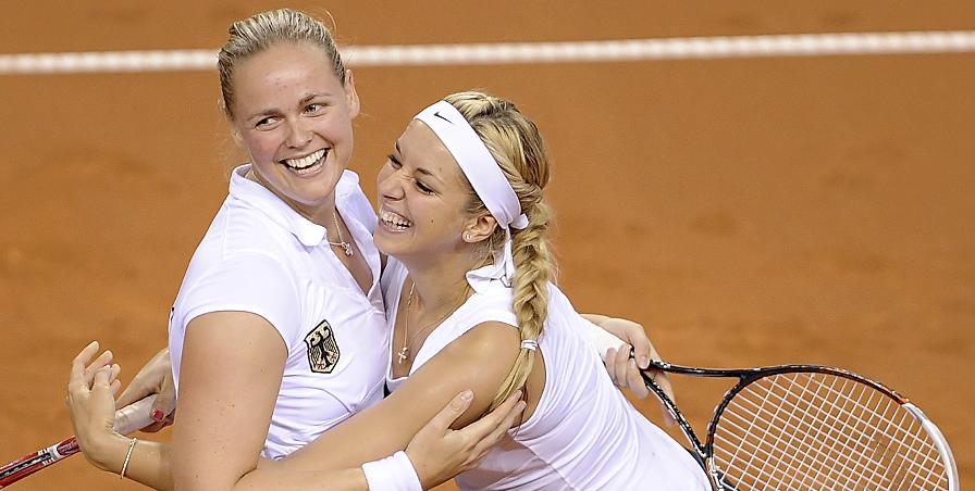 Anna-Lena Grönefeld (links) hat wieder Spaß am Tennis. Das war nicht immer so.