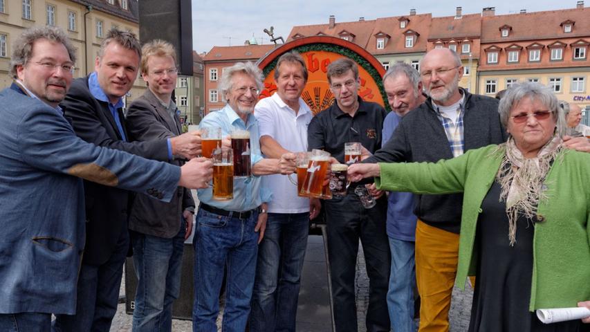 Bamberger Brauer trafen sich am Tag des Bieres