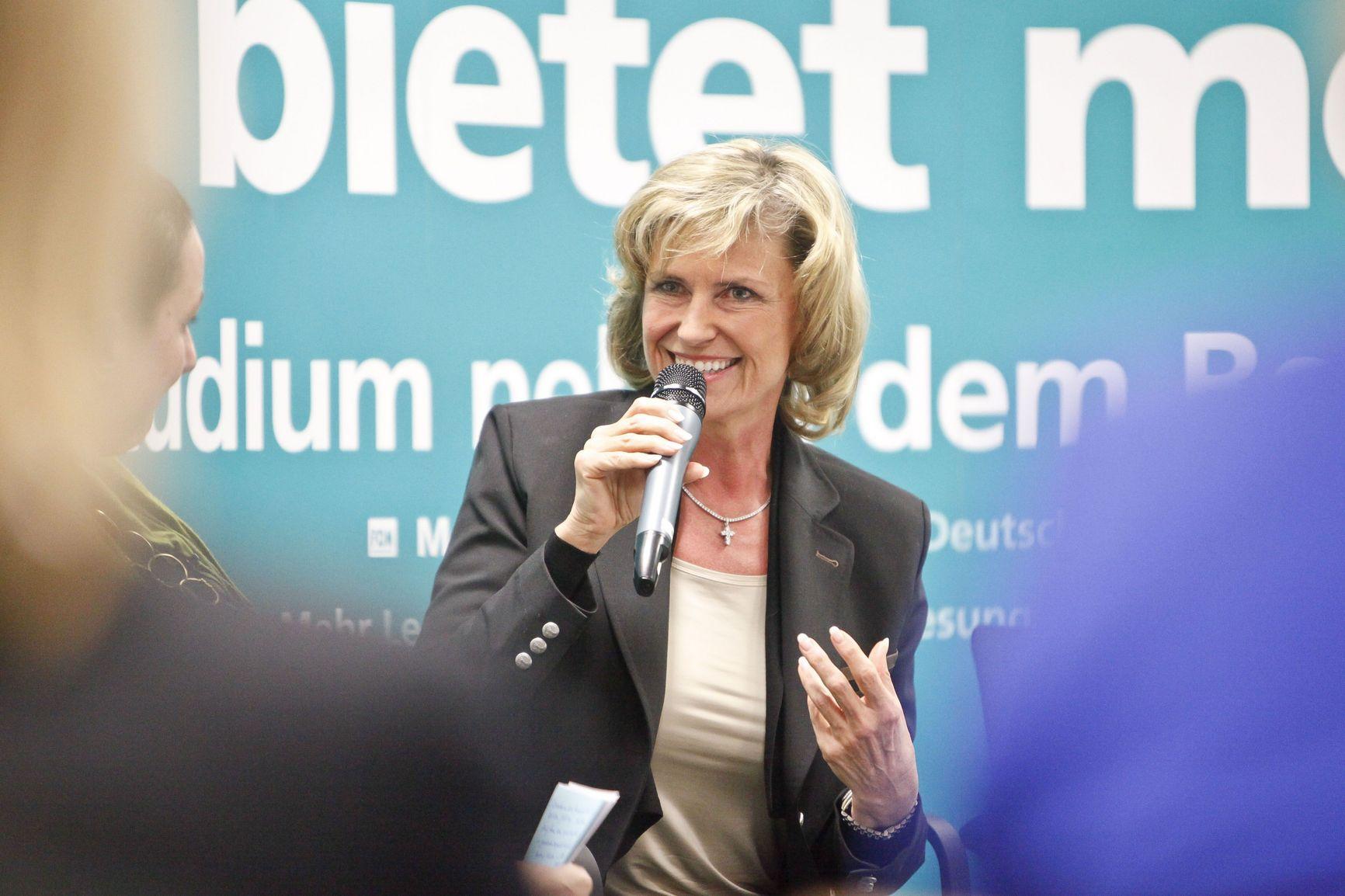 Die ehemalige Miss Germany ist vielfältig: Sie referiert beim zweiten Nürnberger Frauen-Forum,...