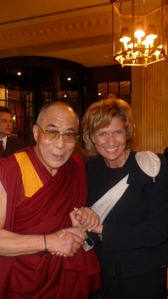 Sie traf sogar den Dalai Lama.