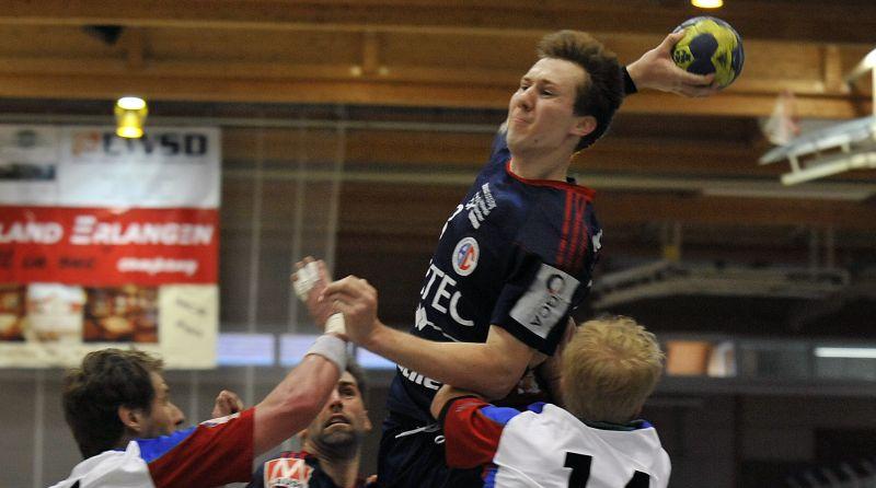 Nikolai Link sichert dem HC Erlangen den Sieg Nikolai Link sichert dem HC Erlangen den Sieg