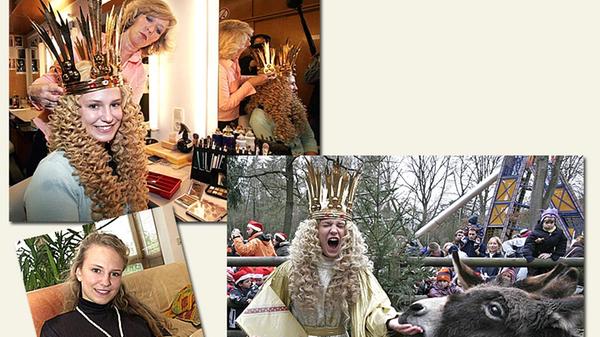 In den Jahren 2005 und 2006 war Eva Sattler das Christkind.