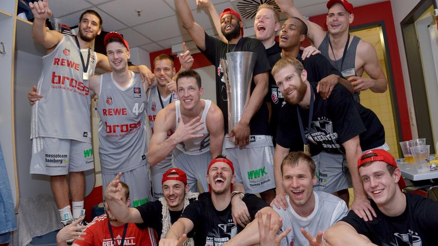 Feststeht schon jetzt: Die Bamberger können nicht nur verdammt gut Basketball spielen. Sie können auch verdammt gut feiern.
