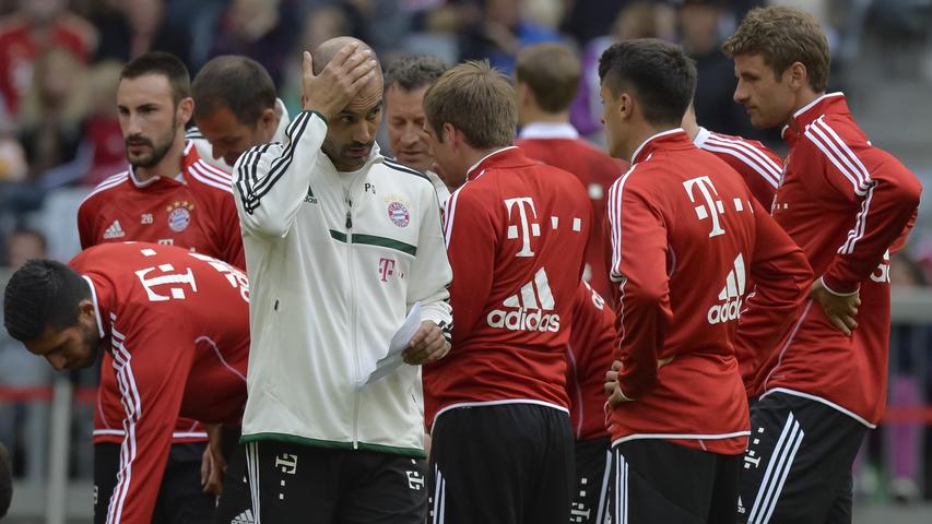 Training mit "Pep": Der FC Bayern hat eine neue Lichtgestalt