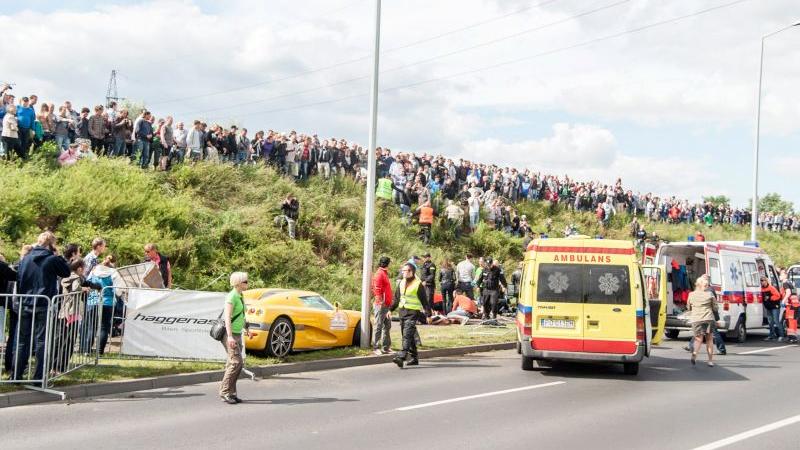 17 Menschen am Streckenrand wurden verletzt, vier von ihnen schwer.