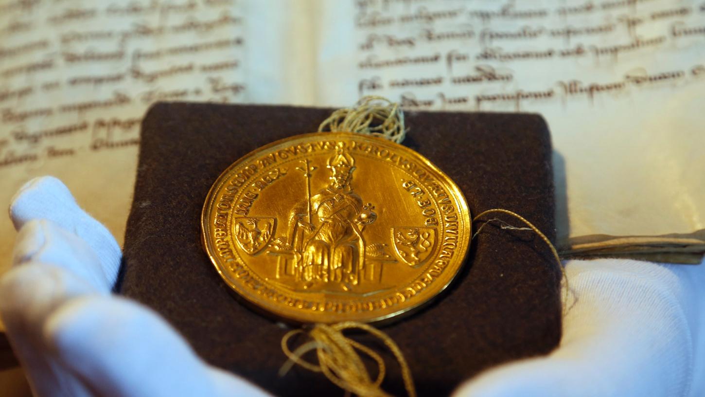 Zählt nun zum Unesco-Weltdokumentenerbe: Die Goldene Bulle von 1356.