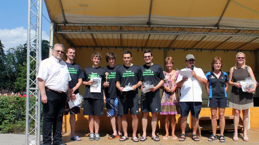 Sieger wurde die Staffel "Zweirad- und Sportcenter".