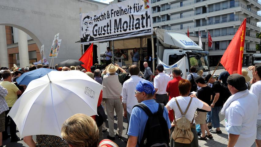"Recht und Freiheit für Gustl Mollath": In ihrer Meinung waren sich die Demonstranten einig.