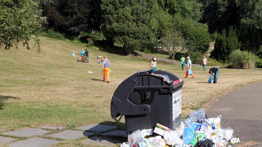 Wo gehobelt wird, fallen Späne: Müllberge beim Klassik Open Air