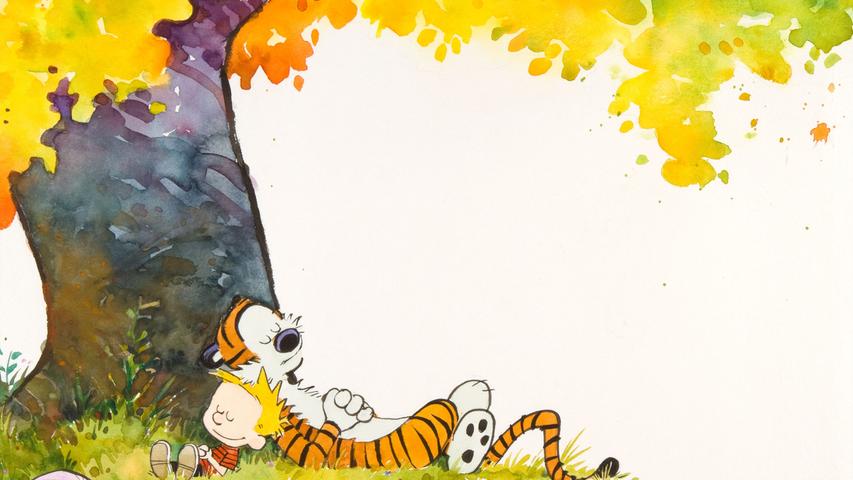Ein anderer berühmter Comic-Stofftiger ist Hobbes aus den beliebten Comic-Strips "Calvin & Hobbes".