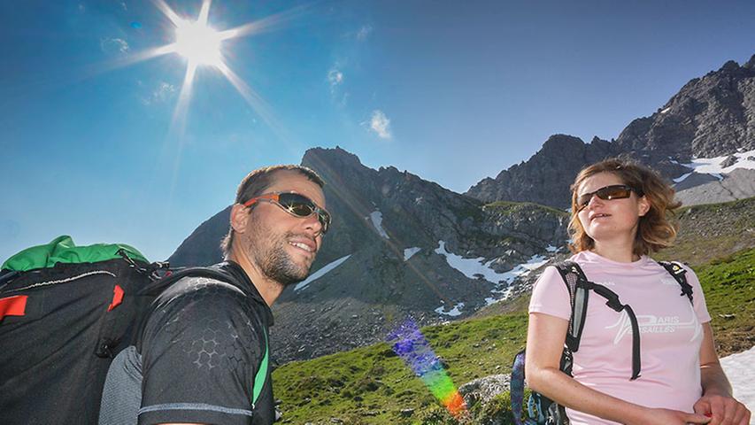 Warth-Schröcken ist seit langem Vorreiter für den Outdoor-Sport im Sommer. Bergführer Christian Fritz ist an einem schönen Sommertag mit Gästen unterwegs.