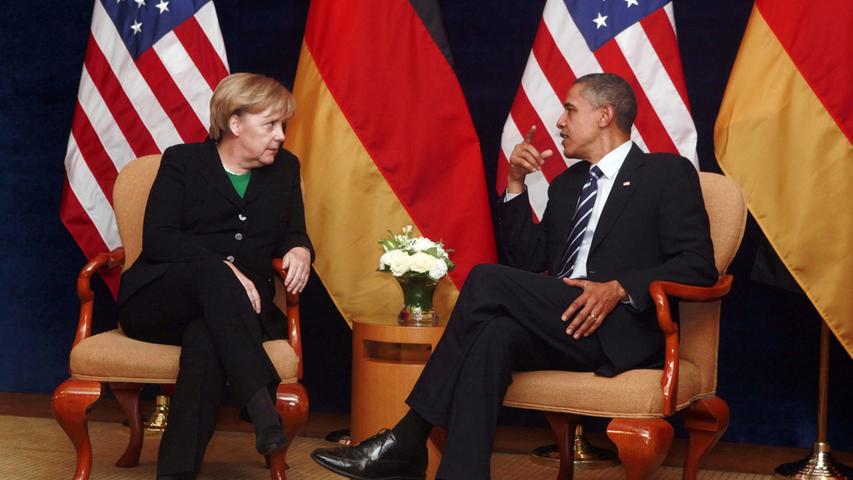 Beim Besuch von US-Präsident Barack Obama am 19. Juni in Berlin mahnte Merkel eine "Verhältnismäßigkeit" der Mittel an. Obama versicherte, die US-Geheimdienste würden nicht normale E-Mails "von deutschen, amerikanischen oder französischen Bürgern durchwühlen".