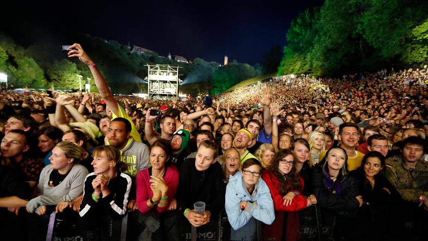 Jedes Festival lebt auch von seinen Besuchern. Die Taubertal-Fans haben sehr viel Spaß an der Musik.