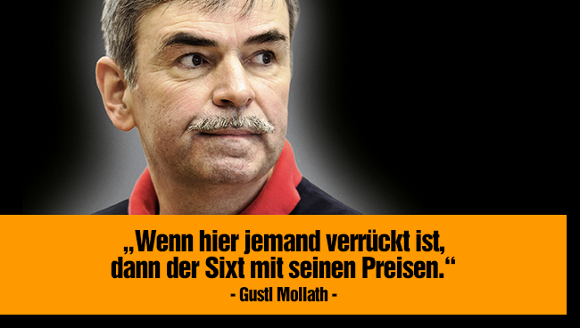 Unfreiwillige Werbeikone für Sixt: Der Ex-Psychiatrieinsasse Gustl Mollath. 