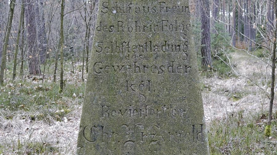 Der Arnoldstein erinnert an Revierförster Der Arnoldstein erinnert an Revierförster