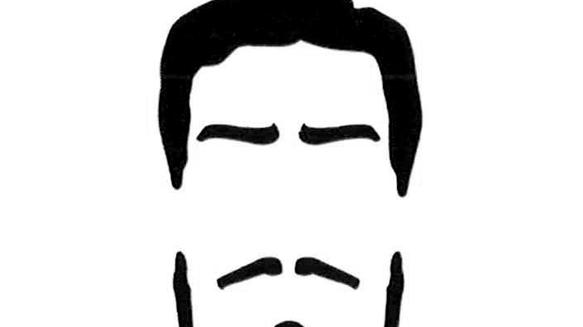 Ein spitzer Bart an der Kinnlinie, gepaart mit einem Schnurrbart, nennt sich Anker.
