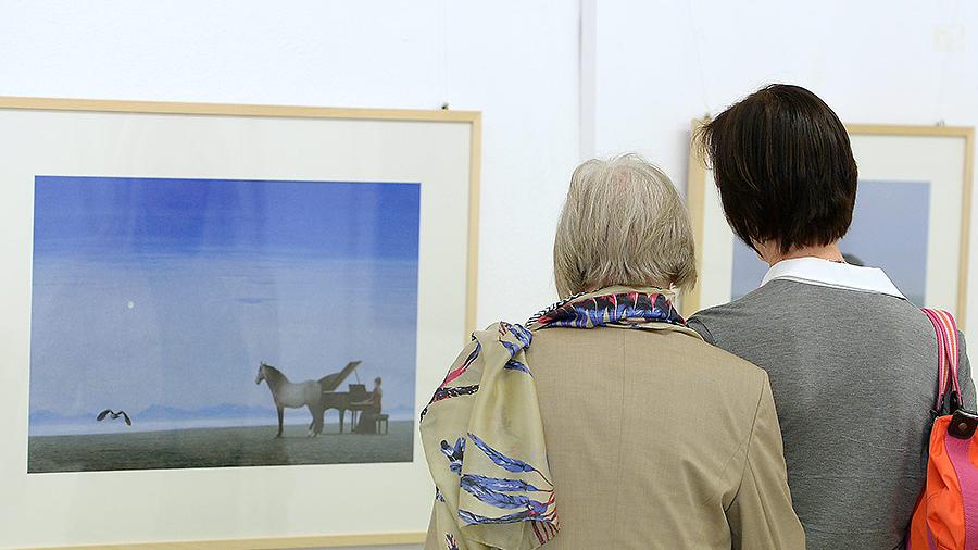 Zahlreiche Gäste ließen sich von den Bildern bei der Vernissage inspirieren.