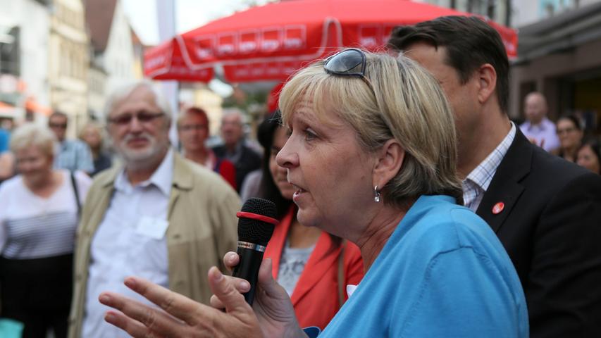 Hannelore Kraft sorgt für Stau am Forchheimer Bächla