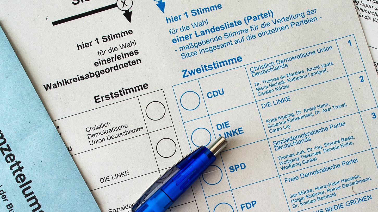 Ansturm auf die Briefwahl - hier ein Bild mit Unterlagen für die Bundestagswahl 2013.