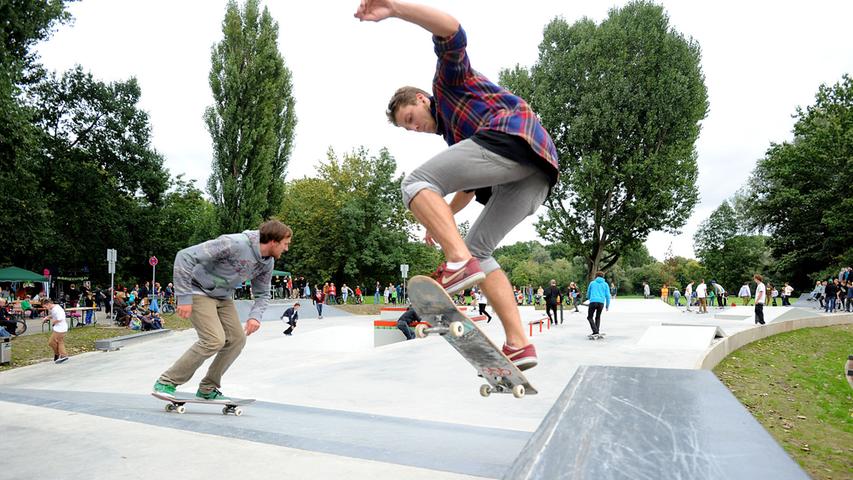 Härtetest für den neuen Skatepark in Fürth