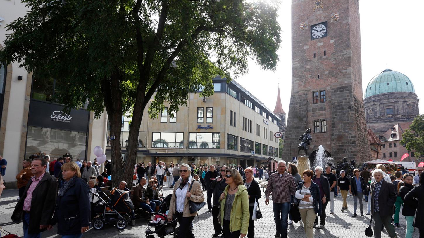 Aufgabe des neuen Citymanager wird unter anderem sein, ein Leitbild für die "Einkaufsstadt" Nürnberg zu entwerfen.