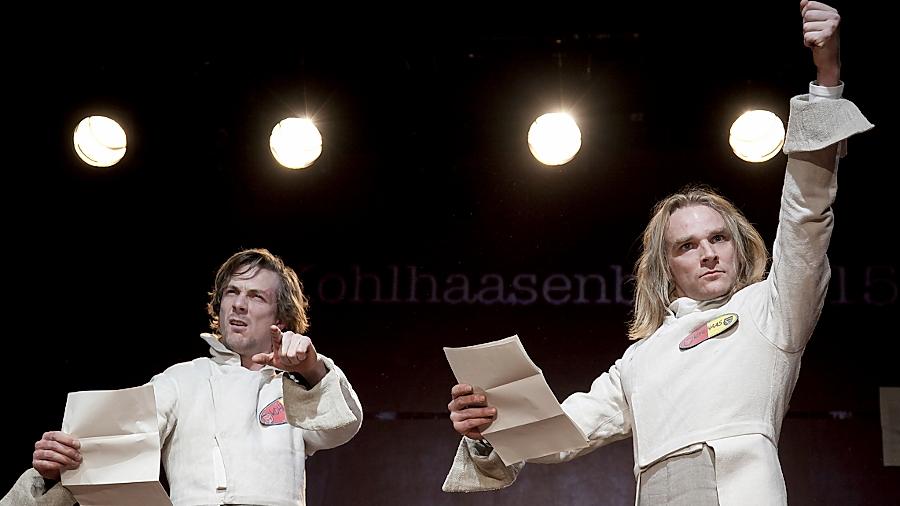 Auf zum Kampf: Clemens Giebel und Christian Wincierz (rechts). Auf zum Kampf: Clemens Giebel und Christian Wincierz (rechts).