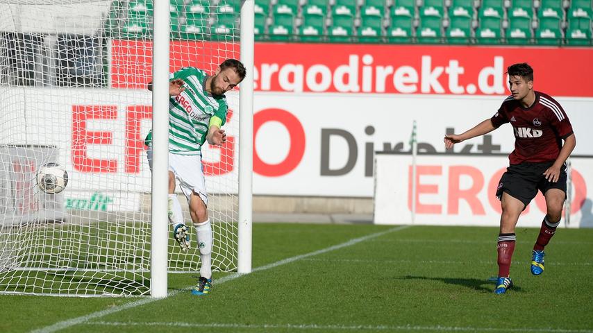 Mit 3:1 gewinnt der Club gegen die zweite Mannschaft der SpVgg Greuther Fürth. Mirko Antonio Colak reiht sich mit dem zweiten Treffer der Partie für den 1. FC Nürnberg in die Torschützenliste ein.