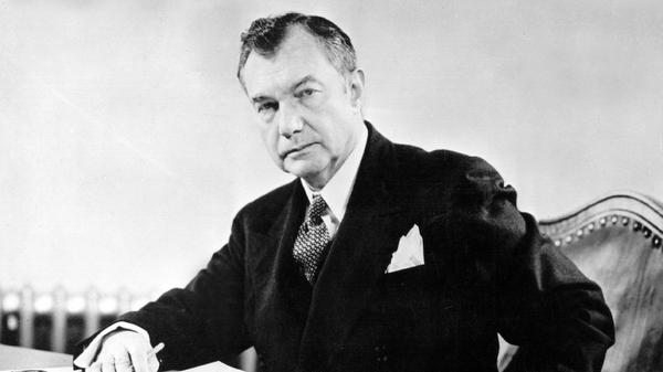 Der US-Chefankläger in den Nürnberger Kriegsverbrecherprozessen, Oberrichter Robert H. Jackson, aufgenommen 1946.