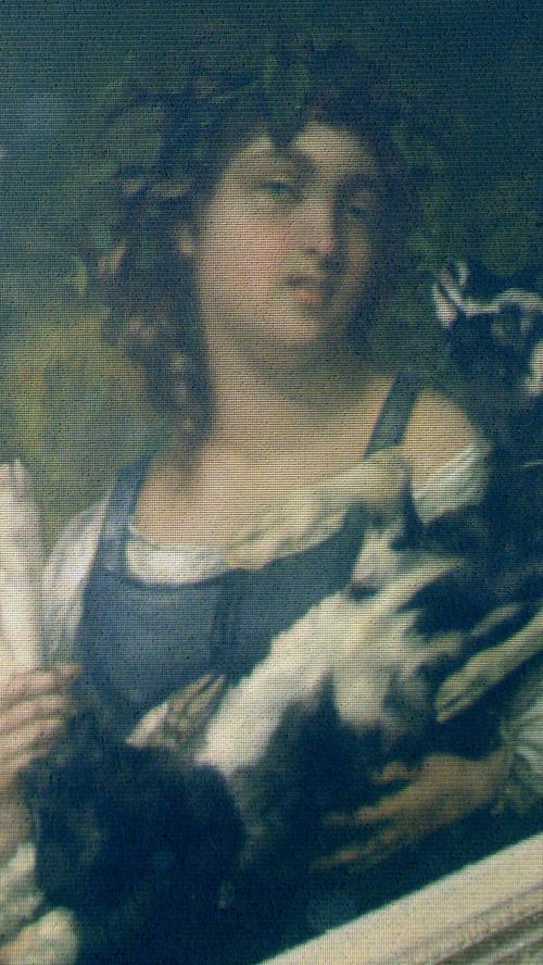"Dorfmädchen mit der Ziege" - so betitelte der realistische Maler Gustave Courbet (1819 - 1877) dieses Bild. Bislang ist noch unklar, welche Auswirkungen die Funde auf die deutsche Kunstgeschichte haben werden.