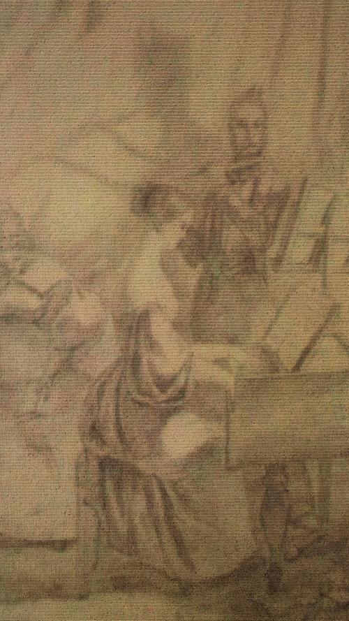 Gemälde von unschätzbarem Wert lagerten jahrzehntelang unentdeckt in München. Dazu zählt auch diese Zeichnung "Musizierendes Paar", die Carl Spitzwegs (1808 - 1885) "Feder" entsprungen ist.