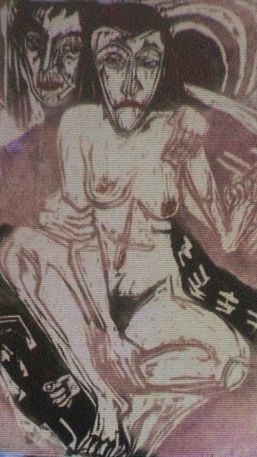 Kunst wie die des Expressionisten Ernst Ludwig Kirchner (1880 - 1938) wurde in der Nazi-Zeit als "entartet" gebrandmarkt. Dieses Bild trägt den Titel "Melancholisches Mädchen". Kirchner machte vor allem Prostituierte zum Gegenstand seiner Werke.